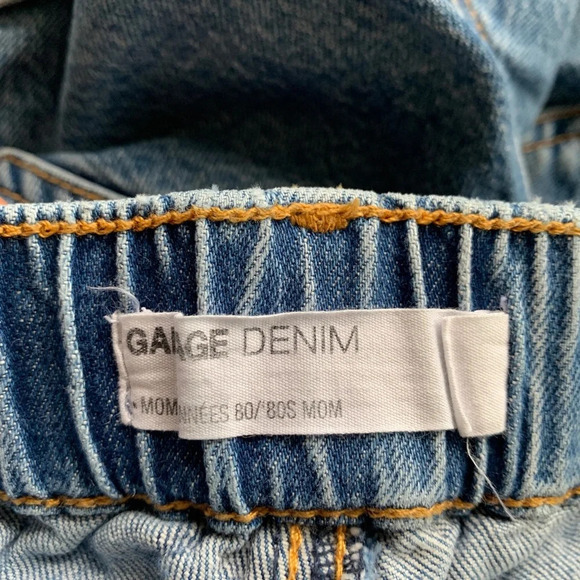Garage Denim Mom Shorts 80’s Retro Medium Wash Size 25 - Picture 6 of 9